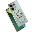 Θήκη για Xiaomi Redmi Note 13 Pro 5G, Rabbit, πράσινη + μετριασμένο γυαλί 9H