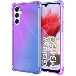 θήκη για το Samsung Galaxy M34 5G, Gradient Dropproof, Μωβ / μπλε