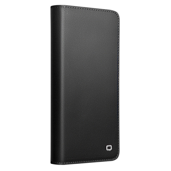 Δερμάτινη θήκη με πτυσσόμενο κάλυμμα Wallet Qialino για Samsung Galaxy S26 Ultra, μαύρη
