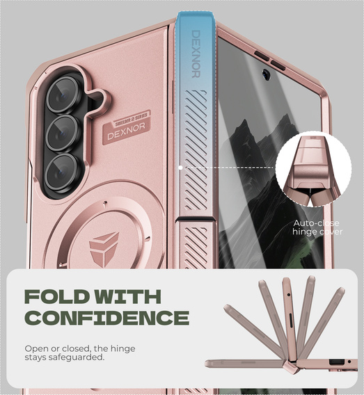 Θήκη Dexnor Magnetic με διπλά στηρίγματα για Samsung Galaxy Z Fold7