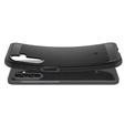 θήκη Spigen για Samsung Galaxy A16 4G/ 5G, Rugged Armor MagSafe, μαύρη + μετριασμένο γυαλί 9H