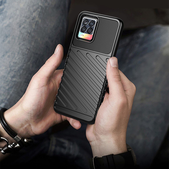 Θήκη για Realme 8/8 Pro, Thunder, μαύρη