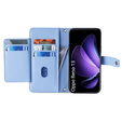 Θήκη με πτερύγιο για Oppo Reno 13, Wallet Zipper Pocket, μπλε