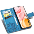 Θήκη με πτερύγιο για Honor 400 5G, Butterfly, μπλε
