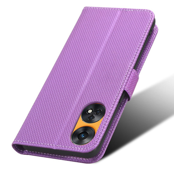 Θήκη με πτερύγιο για Oppo Reno8 T 4G, Wallet Smart Magnet, μωβ