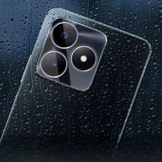 μετριασμένο γυαλί για την κάμερα για να Realme C63, διαφανής