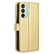 Θήκη με πτερύγιο για Samsung Galaxy M15 5G, Crazy Horse Wallet, χρυσή