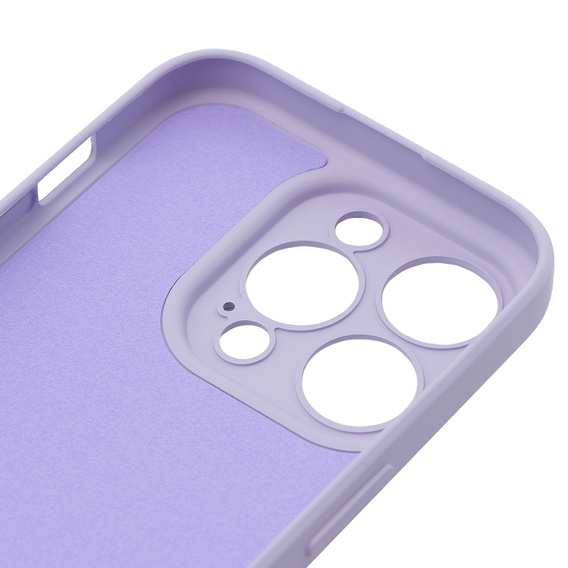 Θήκη για iPhone 15 Pro, Silicone Lite, μωβ