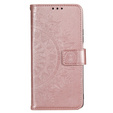 Θήκη με πτερύγιο για Motorola Moto G73 5G, Mandala Flower, ροζ rose gold