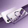 Θήκη για Samsung Galaxy S22, Electro MagSafe, μωβ + Γυαλί για την οθόνη