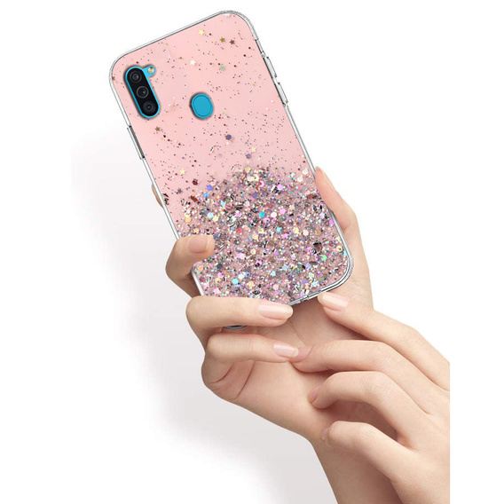 Θήκη για Samsung Galaxy A11 / M11, Glittery, ροζ