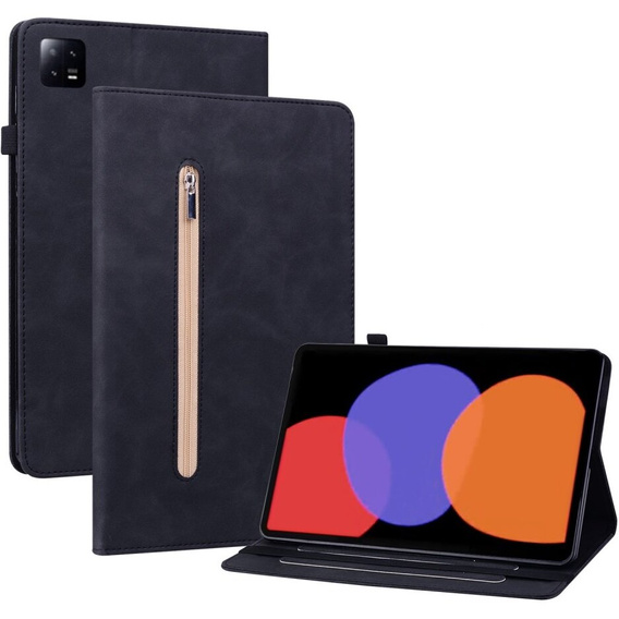 Θήκη για Xiaomi Pad 6, Wallet Pen Slot, μαύρη