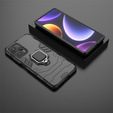 Θήκη για Poco F5 5G, Kickstand Ring, μαύρη