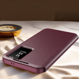 Αναδιπλούμενη θήκη για Samsung Galaxy A55 5G, Smart View Wallet, κόκκινη