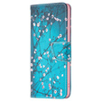 Θήκη με πτερύγιο για OPPO A57 / A57s, Wallet, Sakura, μπλε