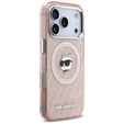Θήκη για κινητό τηλέφωνο Karl Lagerfeld IML Choupette Head Logo MagSafe για iPhone 17 Pro Max