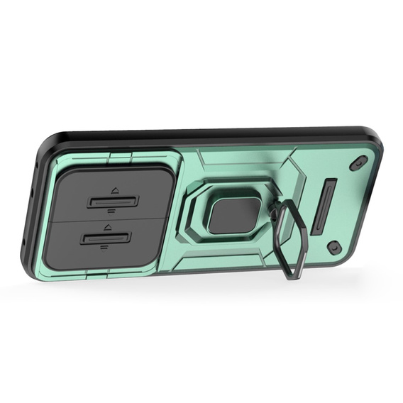 Θήκη για Realme 14 Pro+ 5G, CamShield Slide, πράσινη