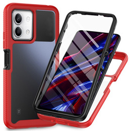 Θήκη για Xiaomi Redmi Note 13 5G, Shockproof, με μεμβράνη, κόκκινη