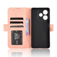 Θήκη με πτερύγιο για Oppo A5 Pro 5G, Card Slot, ροζ