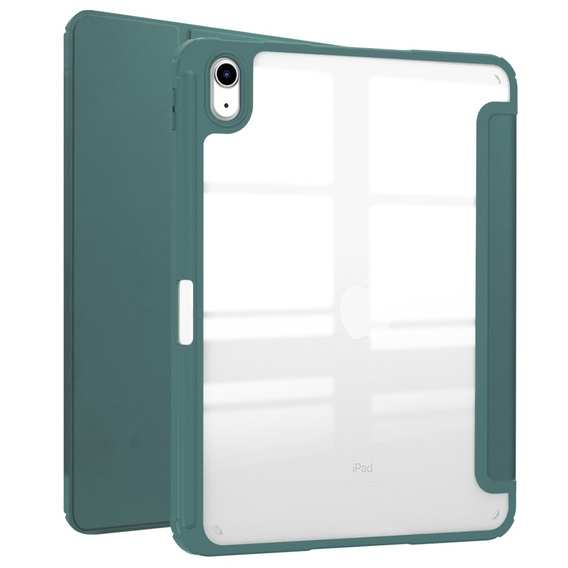 Θήκη για iPad 10.9 2022 10 Gen, Smartcase Hybrid, με χώρο για γραφίδα, σκούρα πράσινη