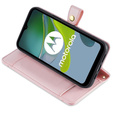 Θήκη με πτερύγιο για Motorola Moto G73 5G, Wallet Zipper Pocket, ροζ