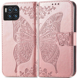 Θήκη με πτερύγιο για T Phone 2 Pro 5G, Butterfly, ροζ rose gold
