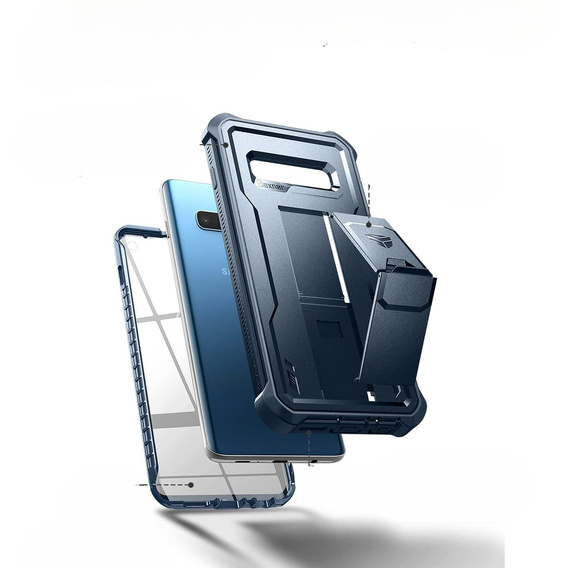 Θωρακισμένη θήκη για Samsung Galaxy S10, Dexnor Full Body, μπλε