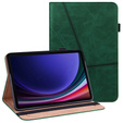 θήκη για Samsung Galaxy Tab S10 Lite / S10 FE / S9 FE / S9, Classic, με υποδοχή γραφίδας, πράσινη