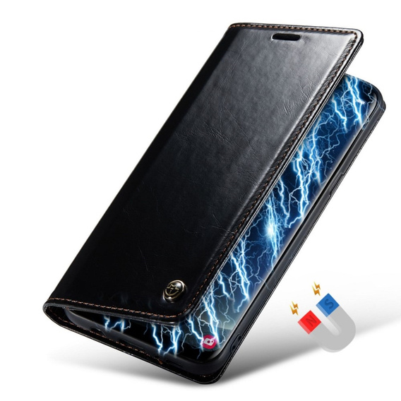 θήκη CASEME για Samsung Galaxy S8+ Plus, Waxy Textured, μαύρη