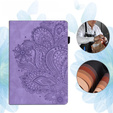 θήκη με πτερύγιο για Xiaomi Redmi Pad SE 11", flower, μωβ