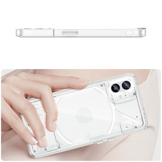 Θήκη για Nothing Phone 1, Fusion Hybrid, διαφανής