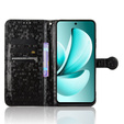 θήκη πτερύγιο για Realme C71, Wallet Rhombus, μαύρη