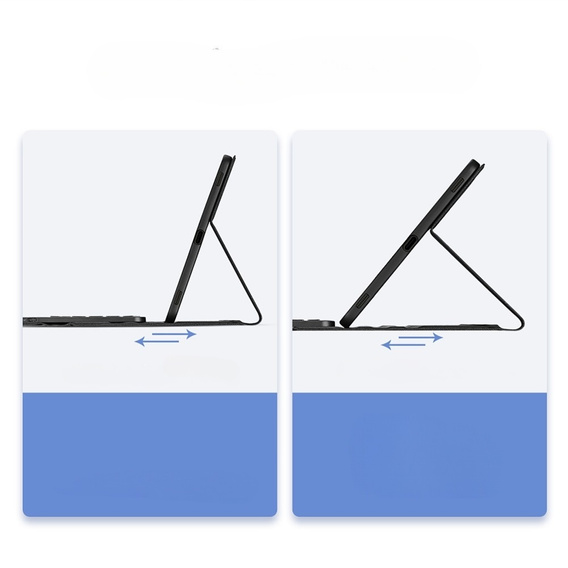 Θήκη + πληκτρολόγιο Samsung Galaxy Tab S9 Ultra, Dux Ducis TouchPad Leather Pen Slot, μαύρη
