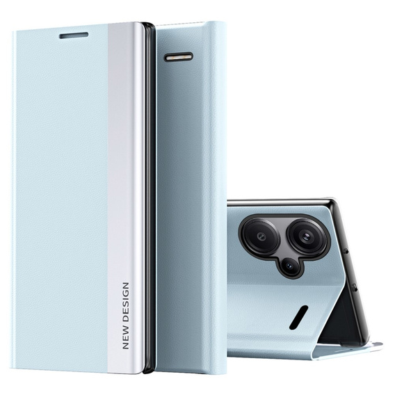 Θήκη με πτερύγιο για Xiaomi Redmi Note 13 Pro+, Side Magnetic, μπλε