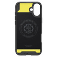 θήκη Spigen για iPhone 16 Plus, Rugged Armor MagSafe, μαύρη + μετριασμένο γυαλί 9H
