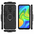 Θήκη για Xiaomi Redmi Note 9, Kickstand Ring, μαύρη