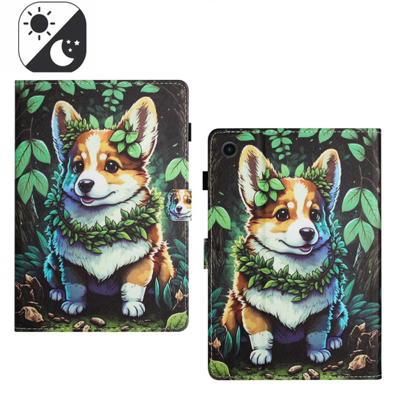 Θήκη για Samsung Galaxy Tab A9 X110 / X115, corgi dog