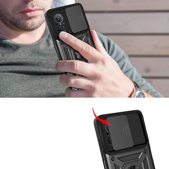 Θήκη για Huawei Nova 9 SE, CamShield Slide, μαύρο