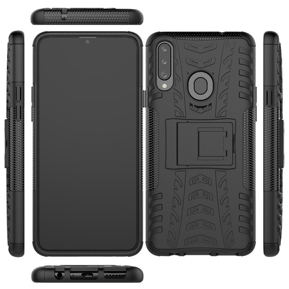 Θήκη για Samsung Galaxy A20S, Tire Armor, μαύρη