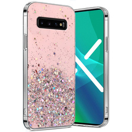 Θήκη για Samsung Galaxy S10 Plus, Glittery, ροζ