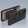 Θήκη για Samsung Galaxy S25 Edge, ColorMag, για MagSafe, μαύρη + γυαλί 9H, μετριασμένο