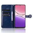 θήκη πτερύγιο για Oppo A5 Pro 5G, Wallet Rhombus, μπλε