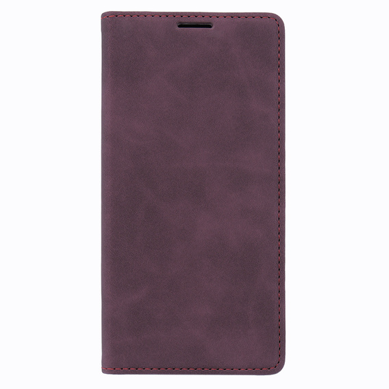 Θήκη για Xiaomi 13T / 13T Pro, ERBORD Vintage, πορτοφόλι με πτερύγιο, κόκκινη