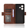 Θήκη με πτερύγιο για Oppo A40 / Oppo A40m, Card Slot, καφέ