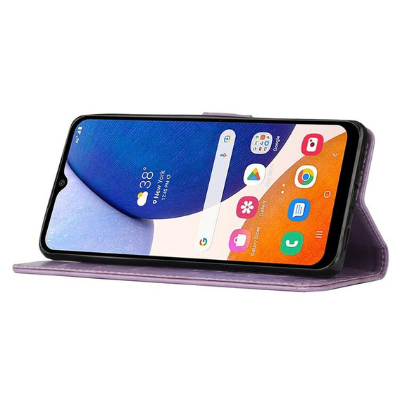 Θήκη με πτερύγιο για Samsung Galaxy A55 5G, Wallet, Butterfly, μωβ