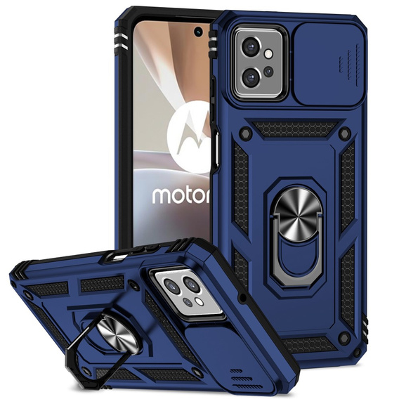 Θήκη για Motorola Moto G32, CamShield Slide, μπλε