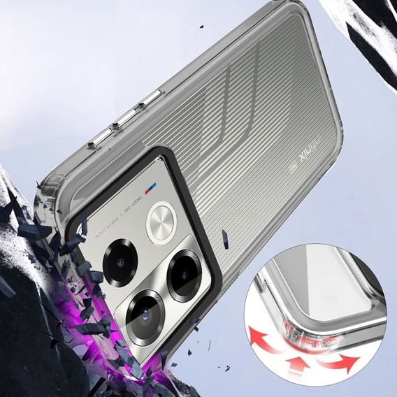 Θήκη για Infinix Note 40 Pro Plus, Fusion Hybrid, διαφανής