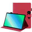 θήκη για iPad 10.2" 2021/2020/2019 (9/8/7 gen.), με πτερύγιο, animal, κόκκινη