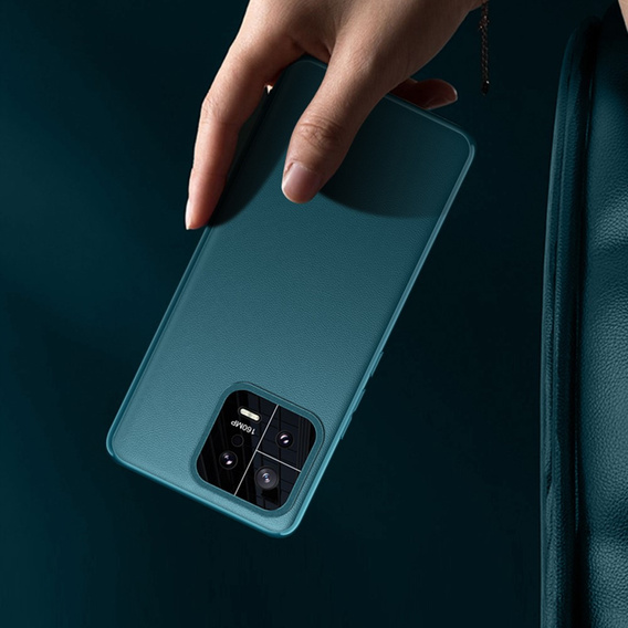 Δερμάτινη θήκη για Xiaomi 13, leather hybrid, πράσινη