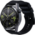 Λουράκι σιλικόνης ERBORD Universal 22mm, Dual Color, μαύρη / μαύρη πόρπη